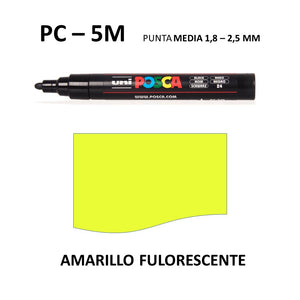 Ideas y Colores - Rotuladores Posca PC-5M Amarillo Fluor