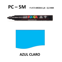 Ideas y Colores - Rotuladores Posca PC-5M Azul Claro