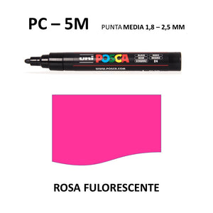Ideas y Colores - Rotuladores Posca PC-5M Rosa Fluor