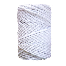 Ideas y Colores - Cuerda de Macram&eacute; 3 cabos Blanco / 3 mm.