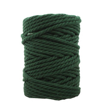 Ideas y Colores - Cuerda de Macram&eacute; 3 cabos Verde Botella / 3 mm.