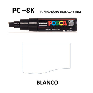 Ideas y Colores - Rotuladores Posca PC-8K Blanco