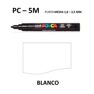 Ideas y Colores - Rotuladores Posca PC-5M Blanco