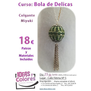 Ideas y Colores - Curso de Bisuter&iacute;a: Bola de Delicas