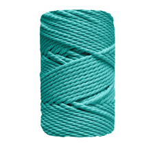 Ideas y Colores - Cuerda de Macram&eacute; 3 cabos Esmeralda / 2 mm.