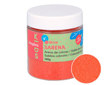 Ideas y Colores - Arenas de s&iacute;lice coloreadas 100 gr. 50 Ne&oacute;n Rojo