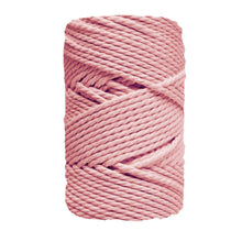 Ideas y Colores - Cuerda de Macram&eacute; 3 cabos Rosa Crema / 2 mm.