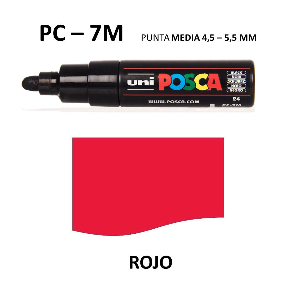 ROTULADOR POSCA PC-7M PACK 4 COLORES BASIC