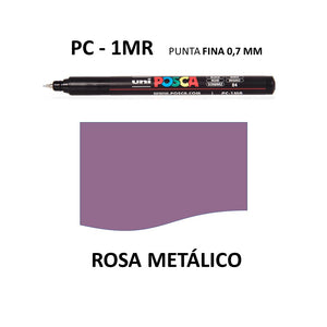 Ideas y Colores - Rotuladores Posca PC-1MR Rosa Met&aacute;lico