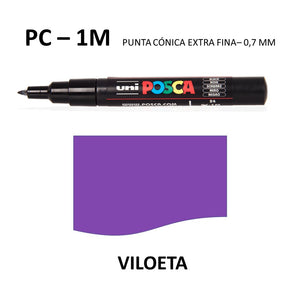 Ideas y Colores - Rotuladores Posca PC-1M Violeta