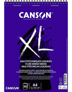 Ideas y Colores - Bloc A4 30 hojas Canson XL 300g Multit&eacute;cnicas