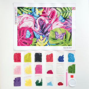 Ideas y Colores - Kit Pintar con Diamantes &quot;Flamencos&quot;