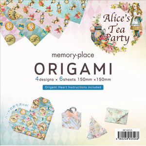 Ideas y Colores - Papel Origami &quot;Alice Tea Party&quot; 15x15