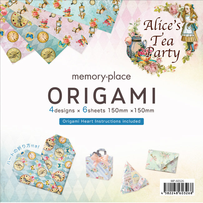 Ideas y Colores - Papel Origami "Alice Tea Party" 15x15