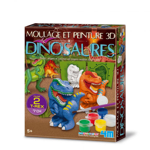 Ideas y Colores - Kit Moldes y Pintura "Dinosaurios"