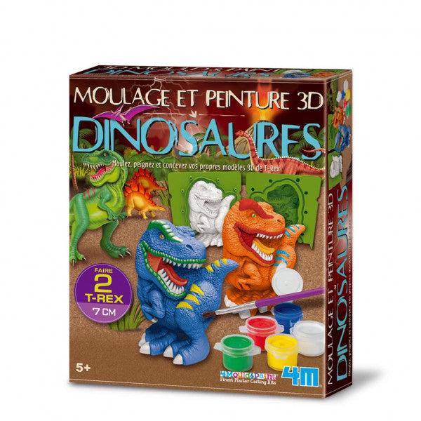 Ideas y Colores - Kit Moldes y Pintura "Dinosaurios"