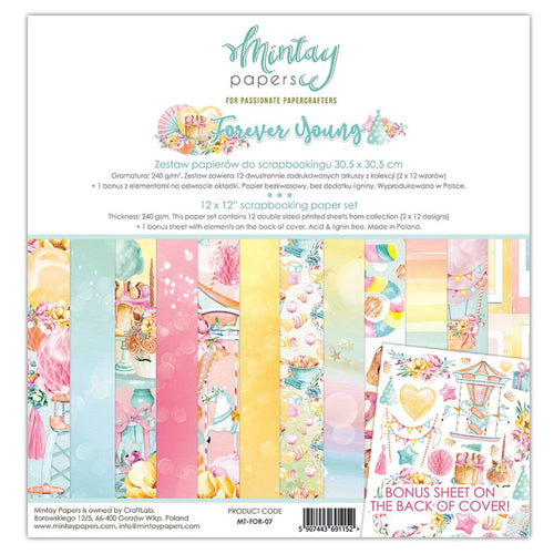 Ideas y Colores - Block 12 Papel Scrap "Forever Young"