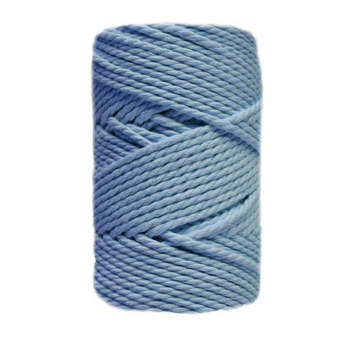 Ideas y Colores - Cuerda de Macramé 3 cabos Azul Día / 3 mm.