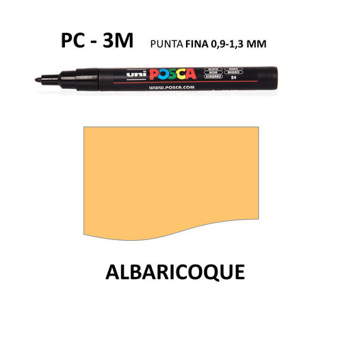 Ideas y Colores - Rotuladores Posca PC-3M Albaricoque