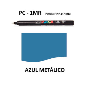 Ideas y Colores - Rotuladores Posca PC-1MR Azul Met&aacute;lico