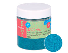 Ideas y Colores - Arenas de s&iacute;lice coloreadas 100 gr. 22 Azul Turquesa