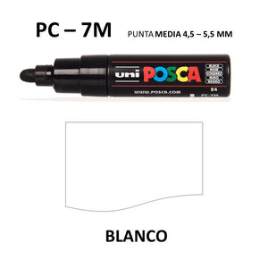 Ideas y Colores - Rotuladores Posca PC-7M Blanco