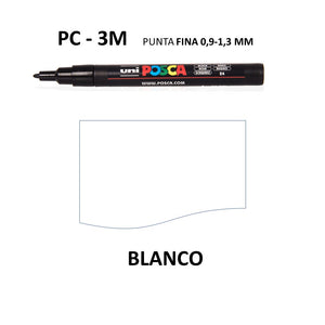 Ideas y Colores - Rotuladores Posca PC-3M Blanco