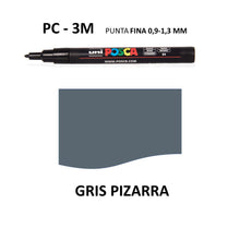 Ideas y Colores - Rotuladores Posca PC-3M Gris Pizarra