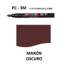 Ideas y Colores - Rotuladores Posca PC-3M Marr&oacute;n Oscuro