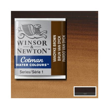 Ideas y Colores - Acuarela 1/2Godet  Winsor &amp;Newton Pardo Van Dyck 676