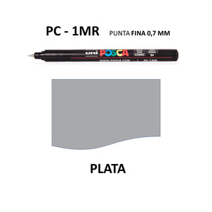 Ideas y Colores - Rotuladores Posca PC-1MR Plata