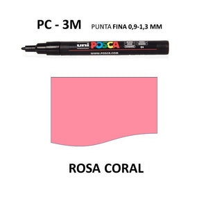 Ideas y Colores - Rotuladores Posca PC-3M Rosa Coral