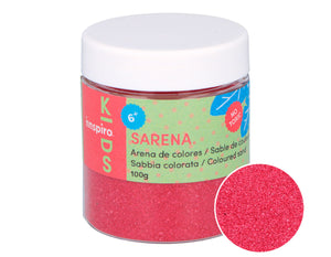 Ideas y Colores - Arenas de s&iacute;lice coloreadas 100 gr. 26 Rosa Fucsia
