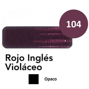 Ideas y Colores - &Oacute;leo Titan Extra Fino 20 ml. Rojo Ingles Violaceo n&ordm; 104