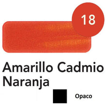 Ideas y Colores - &Oacute;leo Titan Extra Fino 20 ml. Amarillo Cadmio Naranja n&ordm; 18