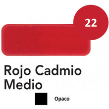 Ideas y Colores - &Oacute;leo Titan Extra Fino 20 ml. Rojo Cadmio Medio n&ordm; 22