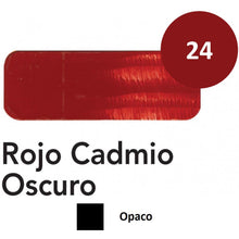 Ideas y Colores - &Oacute;leo Titan Extra Fino 20 ml. Rojo Cadmio Oscuro n&ordm; 24