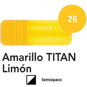 Ideas y Colores - &Oacute;leo Titan Extra Fino 20 ml. Amarillo TITAN Lim&oacute;n n &ordm;26
