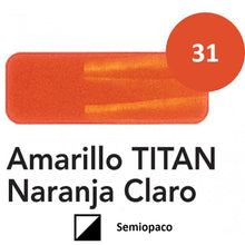 Ideas y Colores - &Oacute;leo Titan Extra Fino 20 ml. Amarillo TITAN Naranja Claro n&ordm; 31