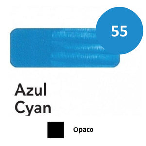Ideas y Colores - &Oacute;leo Titan Extra Fino 20 ml. Azul Cyan n&ordm; 55