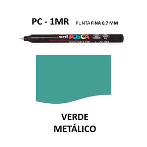 Ideas y Colores - Rotuladores Posca PC-1MR Verde Met&aacute;lico