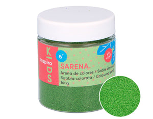 Ideas y Colores - Arenas de s&iacute;lice coloreadas 100 gr. 18 Verde Oliva