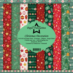 Block 8 Papeles "Christmas Decoration" 12"x12"