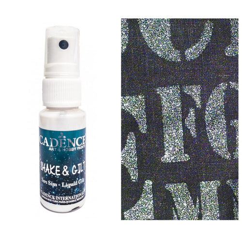 Ideas y Colores - Pintura Glitter Textil Spray Perla