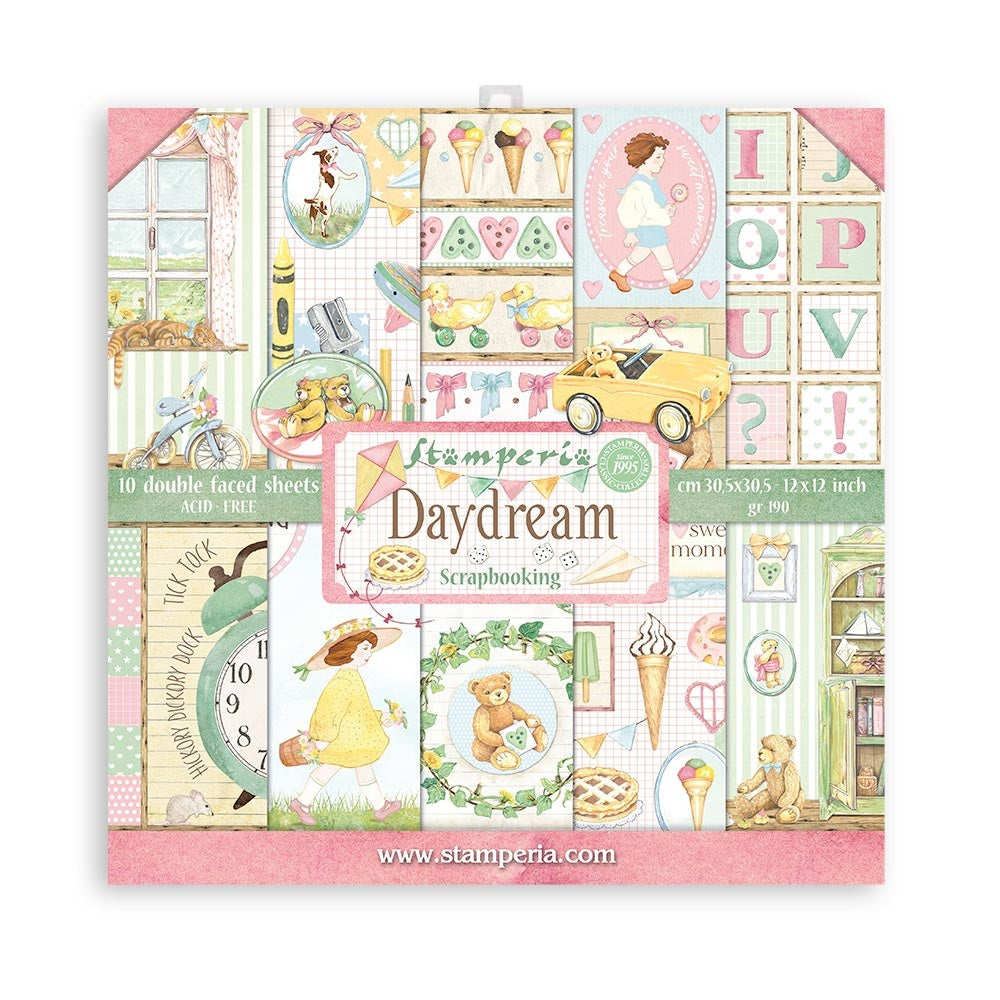 Ideas y Colores - Block 10 Papeles "Daydream" 12"x12"