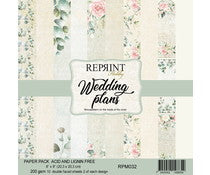 Ideas y Colores - Block 10 Papeles "Wedding Plans" 8"x8"